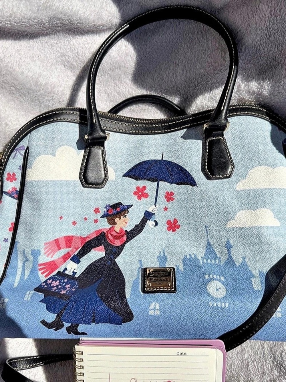Dooney & Bourke Mary Poppins Returns Satchel Blue & Black